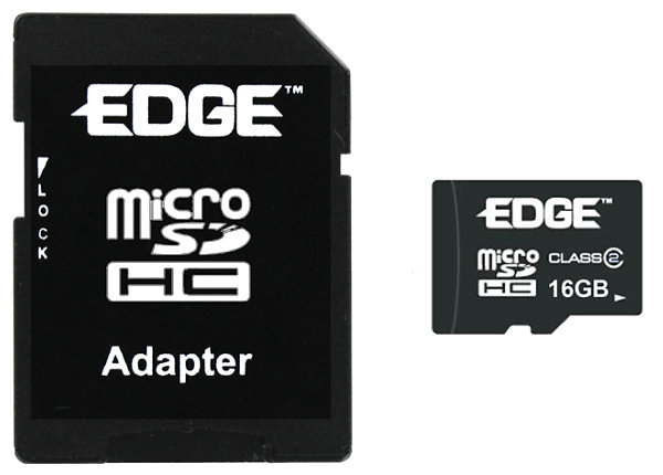 Edge 16gb Proshot High Capacity Micro SDHC Memory Card Class 2