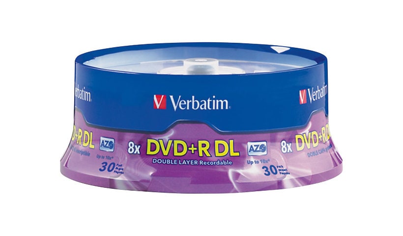 Verbatim - DVD+R DL x 30 - 8.5 GB - storage media