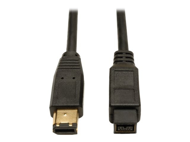 Tripp Lite 6ft Hi-Speed FireWire IEEE Cable-800Mbps with Gold Plated Connectors 9pin/6pin M/M 6' - IEEE 1394 cable -