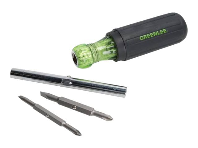 Greenlee MULTI-TOOL 6N1 - screwdriver with bit set - 4 pieces