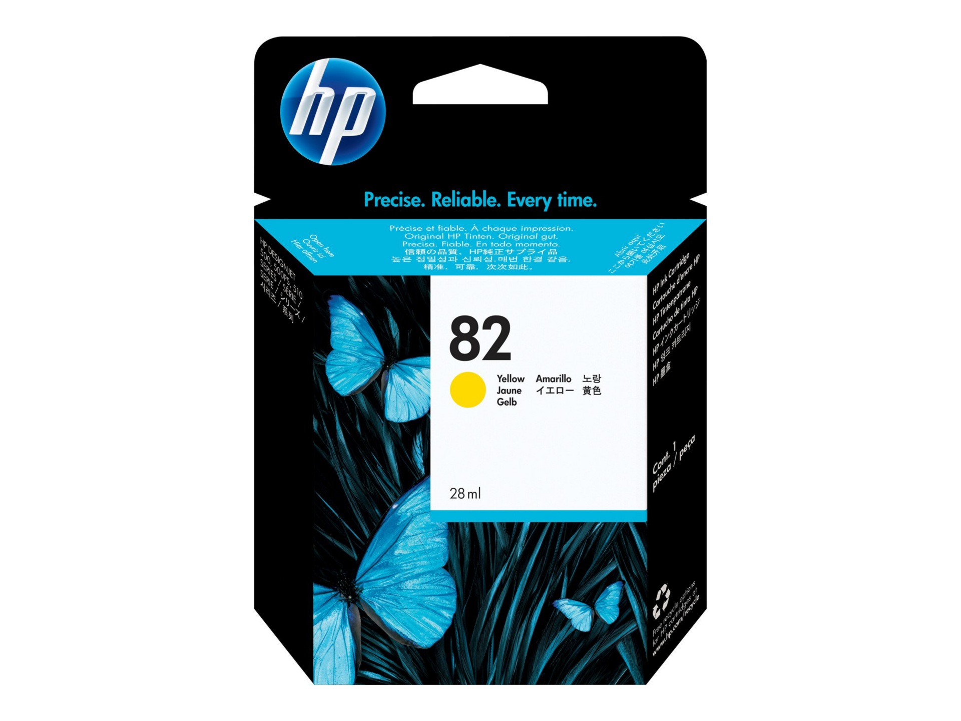 HP 82 - yellow - original - DesignJet - ink cartridge