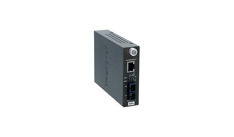TRENDnet TFC-110S60i - fiber media converter - 10Mb LAN, 100Mb LAN - TAA Compliant