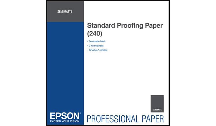 Epson Proofing Paper Standard - proofing paper - semi-matte - 1 roll(s) -  - 240 g/m²