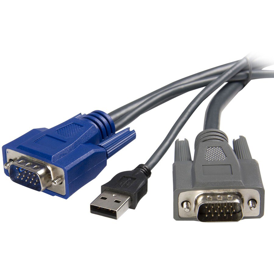 Startech.com 6ft Ultra-Thin USB VGA 2-in-1 KVM Cable - USB VGA KVM Cable