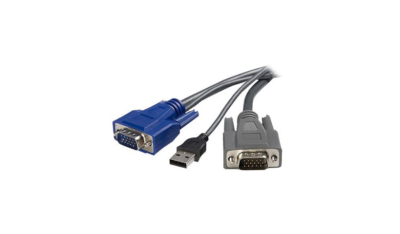 Startech.com 6ft Ultra-Thin USB VGA 2-in-1 KVM Cable - USB VGA KVM Cable