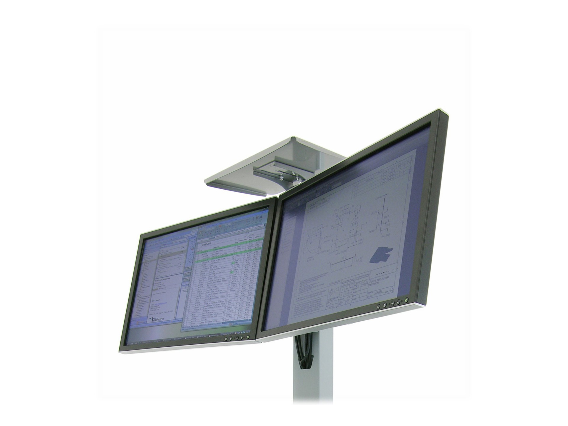 Ergotron mounting kit - for video conference camera - gray