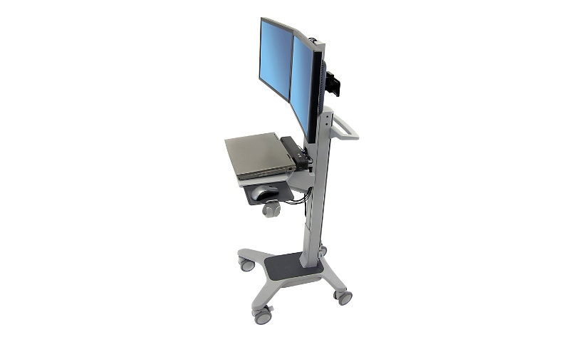 Ergotron Neo-Flex WideView WorkSpace cart - Patented Constant Force Technology - for 2 LCD displays / keyboard / mouse /