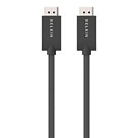 Belkin 3ft DisplayPort Cable with Latches Video/Audio - DP 4K M/M - Black
