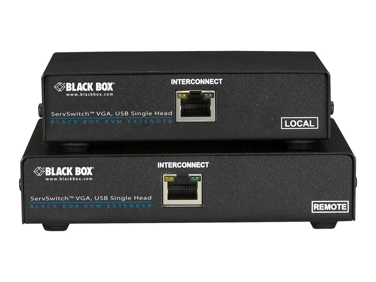 BLACK BOX CATX EXTENDER USB SNGL VGA