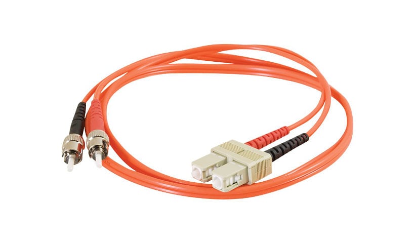 C2G 2m SC-ST 62.5/125 OM1 Duplex Multimode PVC Fiber Optic Cable - Orange - patch cable - 2 m