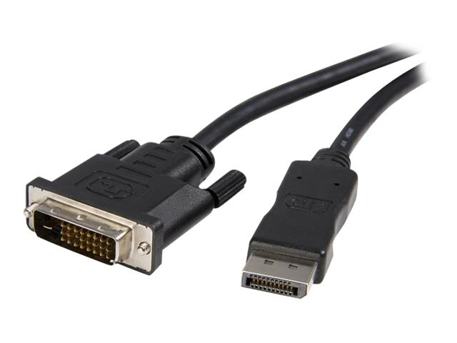 StarTech.com 10ft (3m) DisplayPort to DVI Cable, DisplayPort to DVI-D Adapter/Converter Cable, 1080p Video, DP 1,2 to