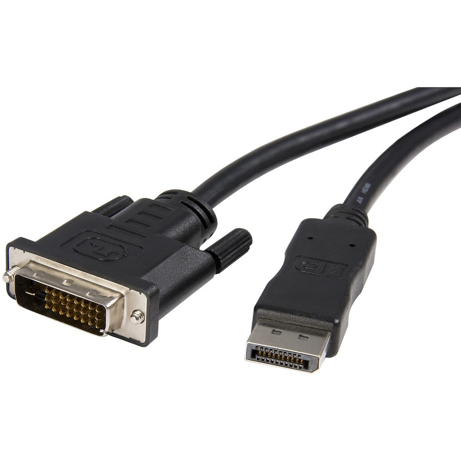 StarTech.com 10ft (3m) DisplayPort to DVI Cable - DP to DVI-D Adapter Cable, M/M, DisplayPort to DVI-D Converter Cable