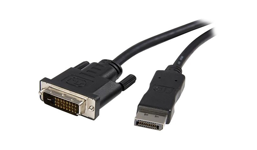 StarTech.com 10ft (3m) DisplayPort to DVI Cable, DisplayPort to DVI-D Adapter/Converter Cable, 1080p Video, DP 1.2 to