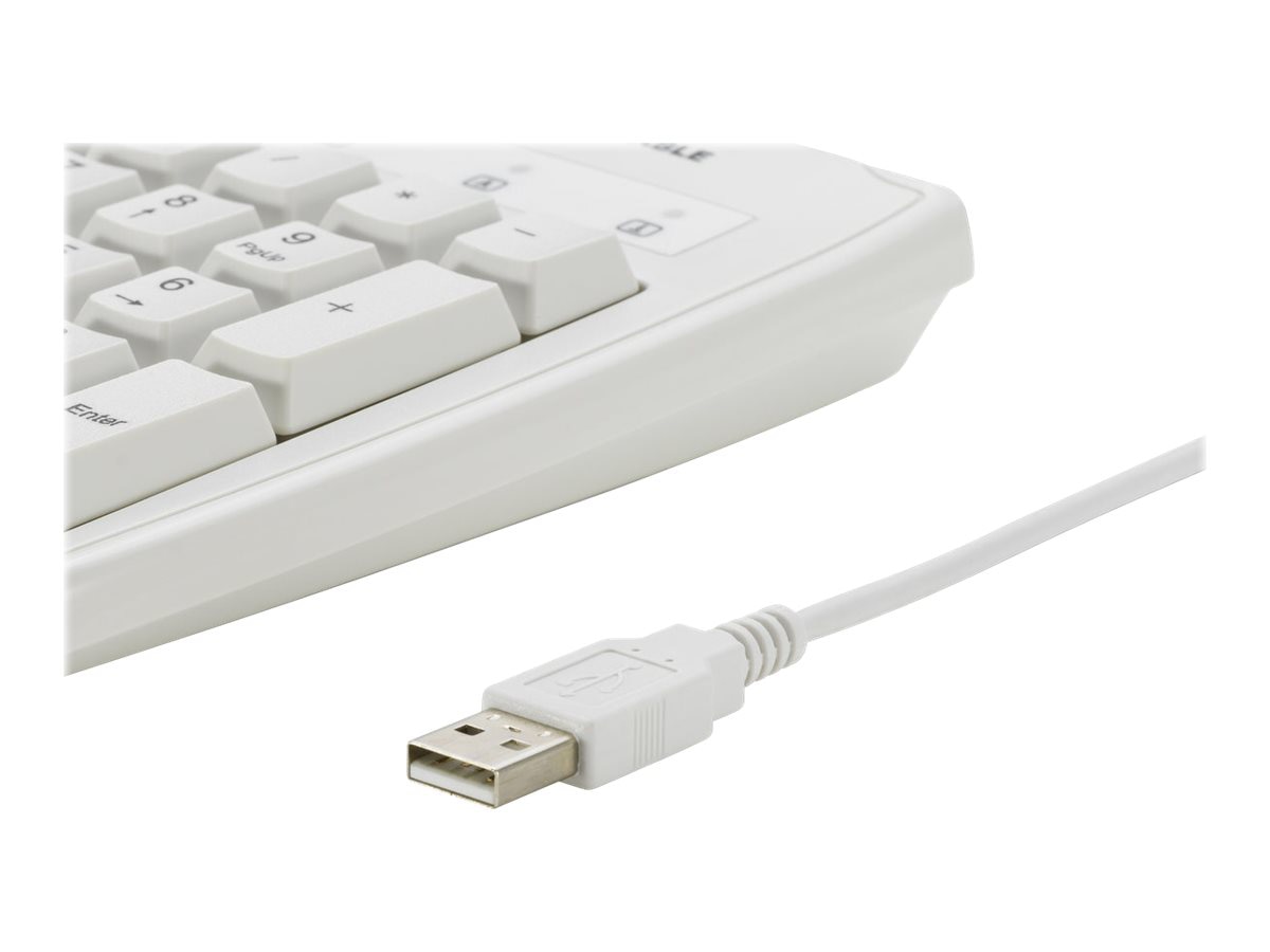 Thumbnail 5 of 9 for Kensington Pro Fit USB Washable Keyboard - keyboard - US - white Input Device