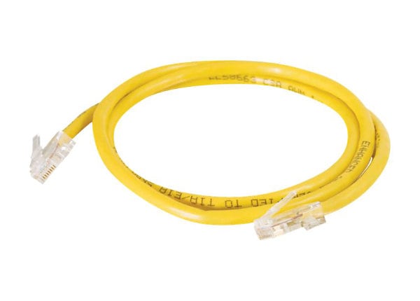 C2G Cat5e Non-Booted Unshielded (UTP) Network Crossover Patch Cable - crossover cable - 1.5 m - yellow