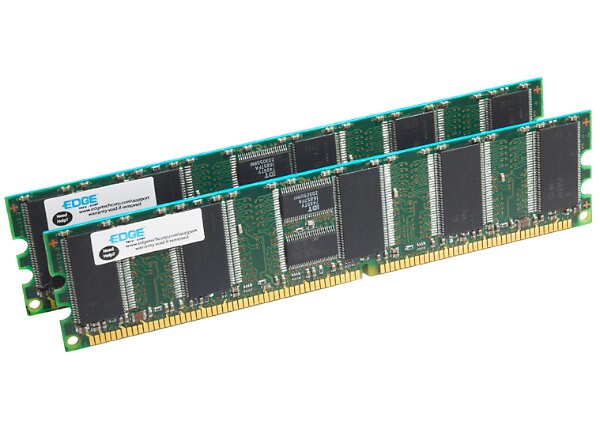 EDGE - DDR - 2 GB: 2 x 1 GB - DIMM 184-pin - registered