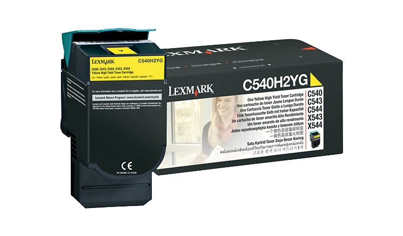 Lexmark - High Yield - yellow - original - toner cartridge - LCCP