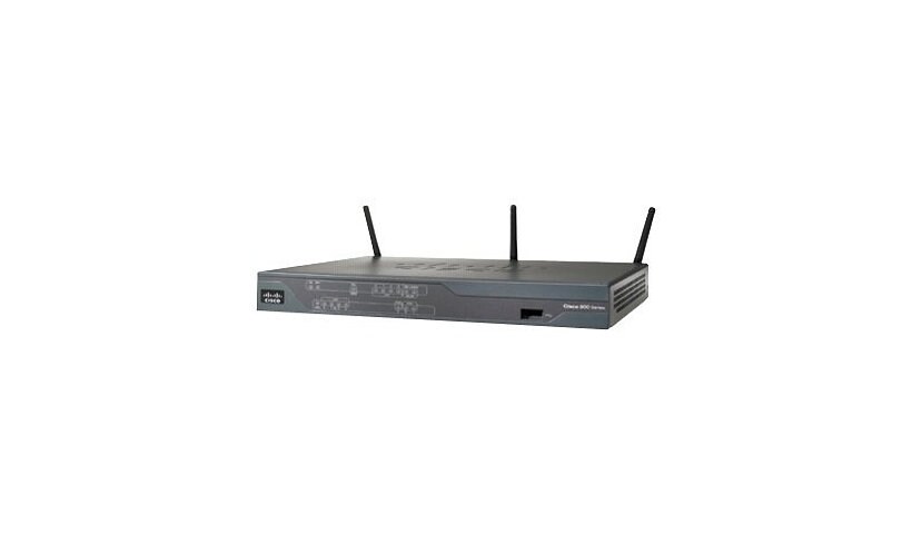 Cisco 881 Fast Ethernet Security - router - WWAN - 802.11b/g/n (draft 2.0)