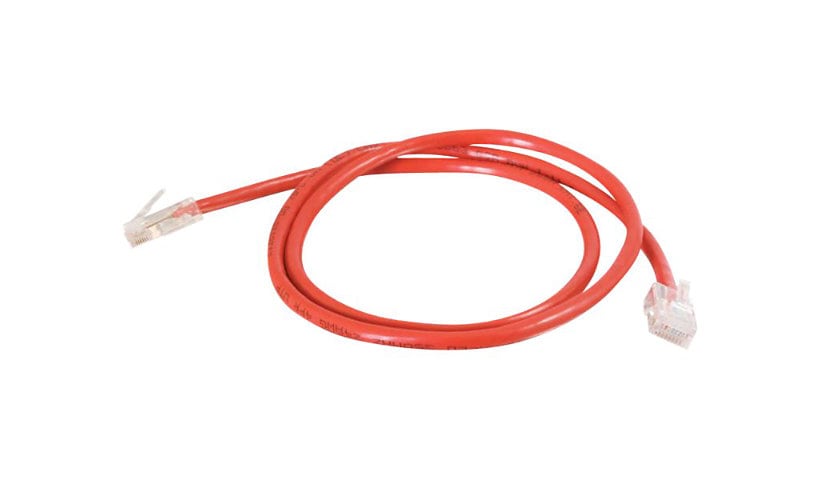 C2G 7ft Cat5e Non-Booted UTP Network Crossover Patch Cable - Red