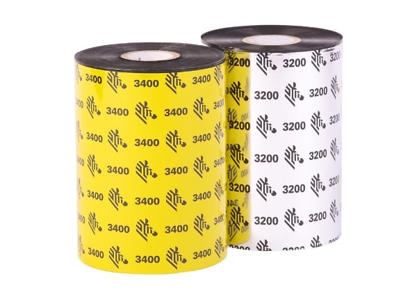 Zebra 5555 Wax/Resin - 10 - black - print ribbon