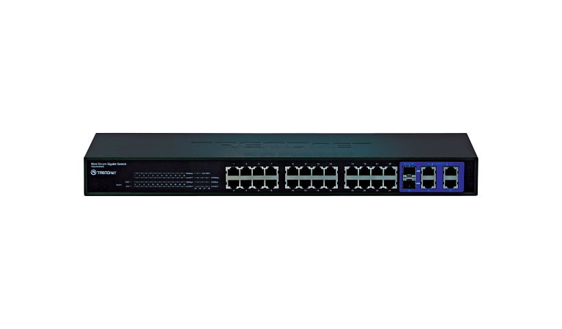 TRENDnet TEG 424WS - switch - 24 ports - managed - rack-mountable