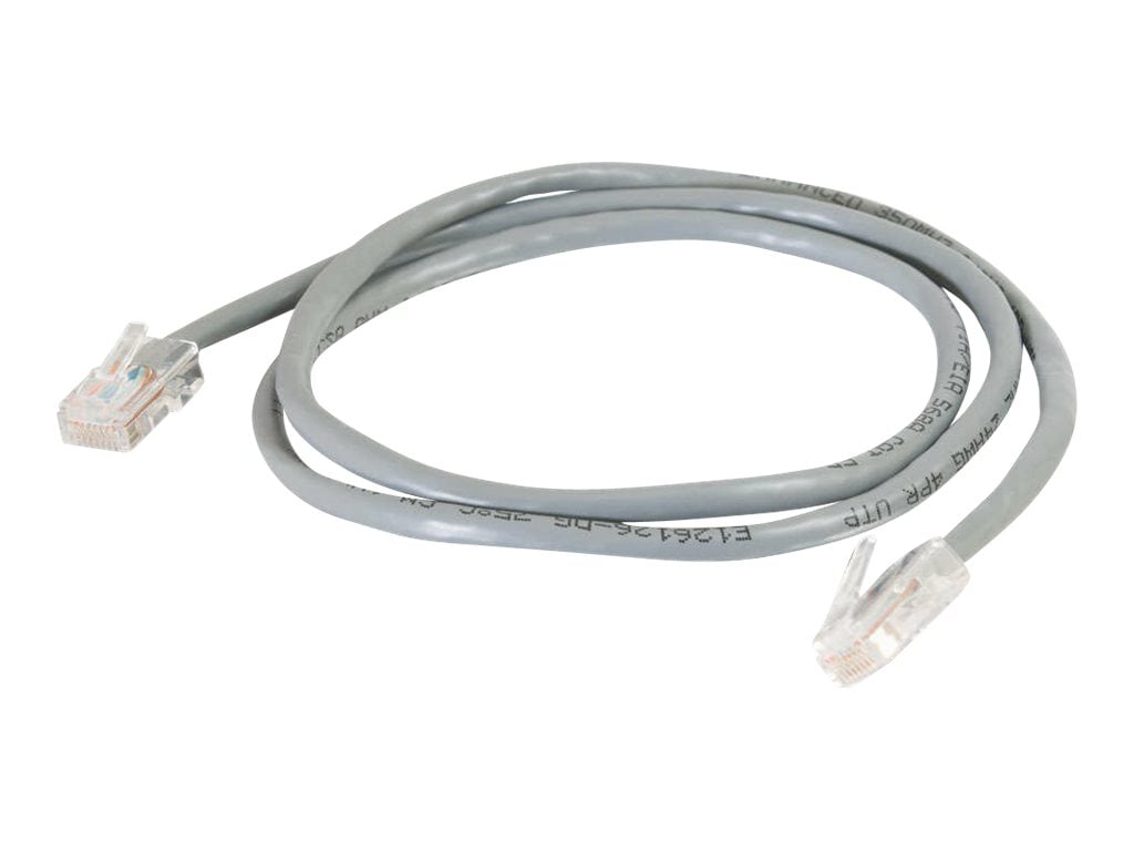 C2G Cat5e Non-Booted Unshielded (UTP) Network Patch Cable - patch cable - 5 ft - gray