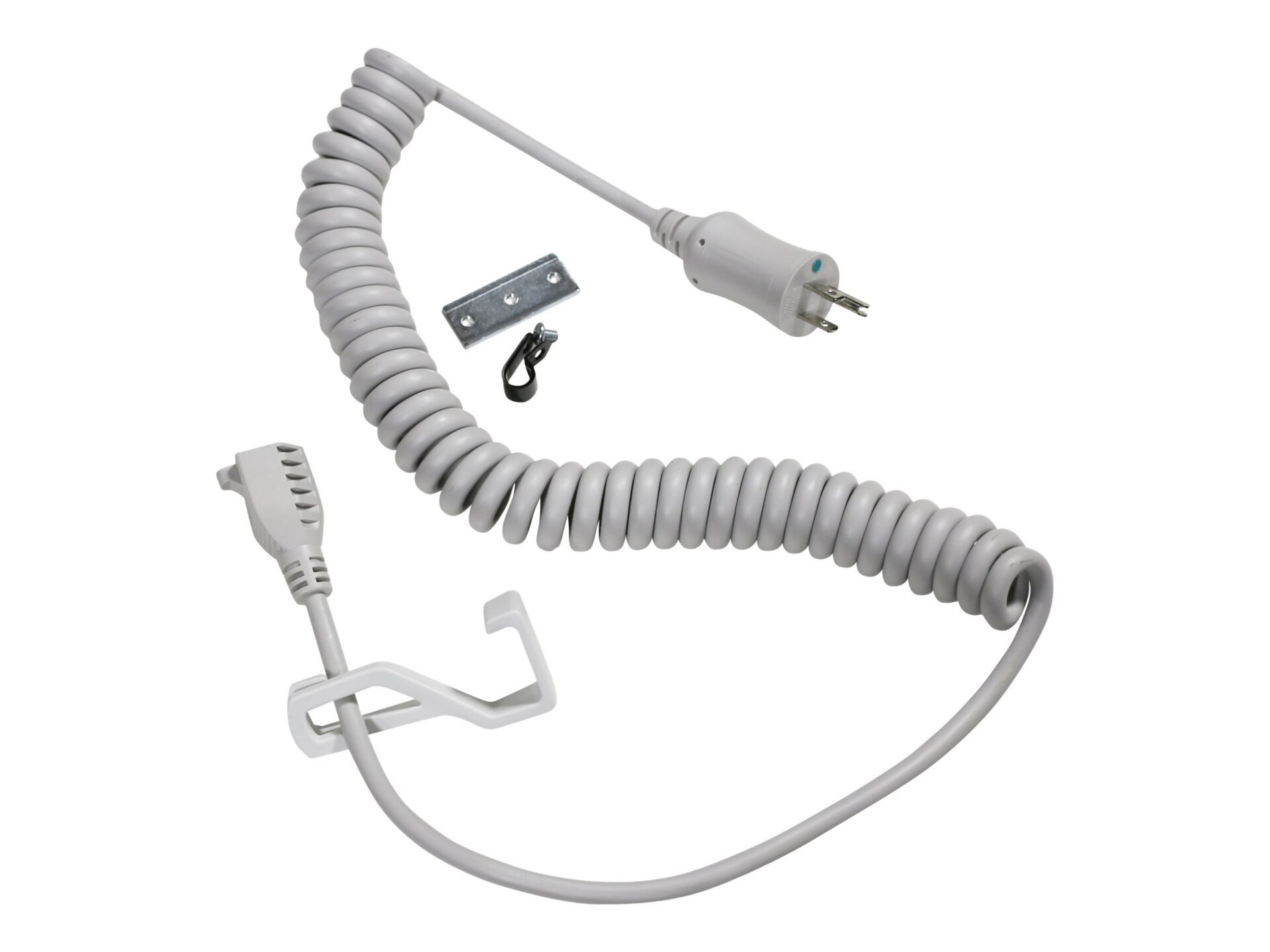 Ergotron Coiled Extension Cord Accessory Kit - rallonge de câble d'alimentation - NEMA 5-15 pour NEMA 5-15 - 2.4 m