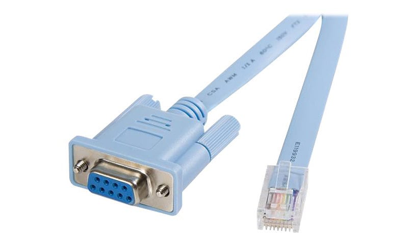 StarTech.com Cisco console router cable - RJ45 (m) - DB9 (f) - 6 ft