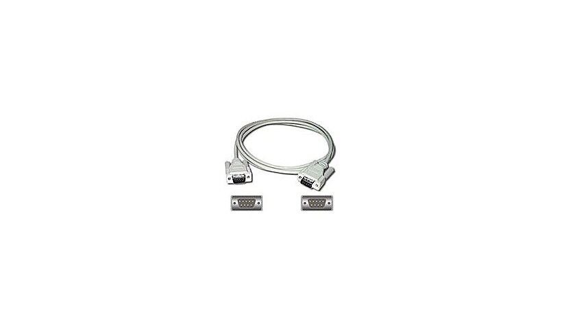 C2G 10ft RS232 DB9 Straight Through Shielded Serial Cable - M/M