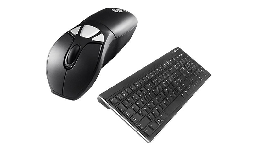 Gyration Air Mouse Go Plus with Full Sized Keyboard - keyboard and mouse se
