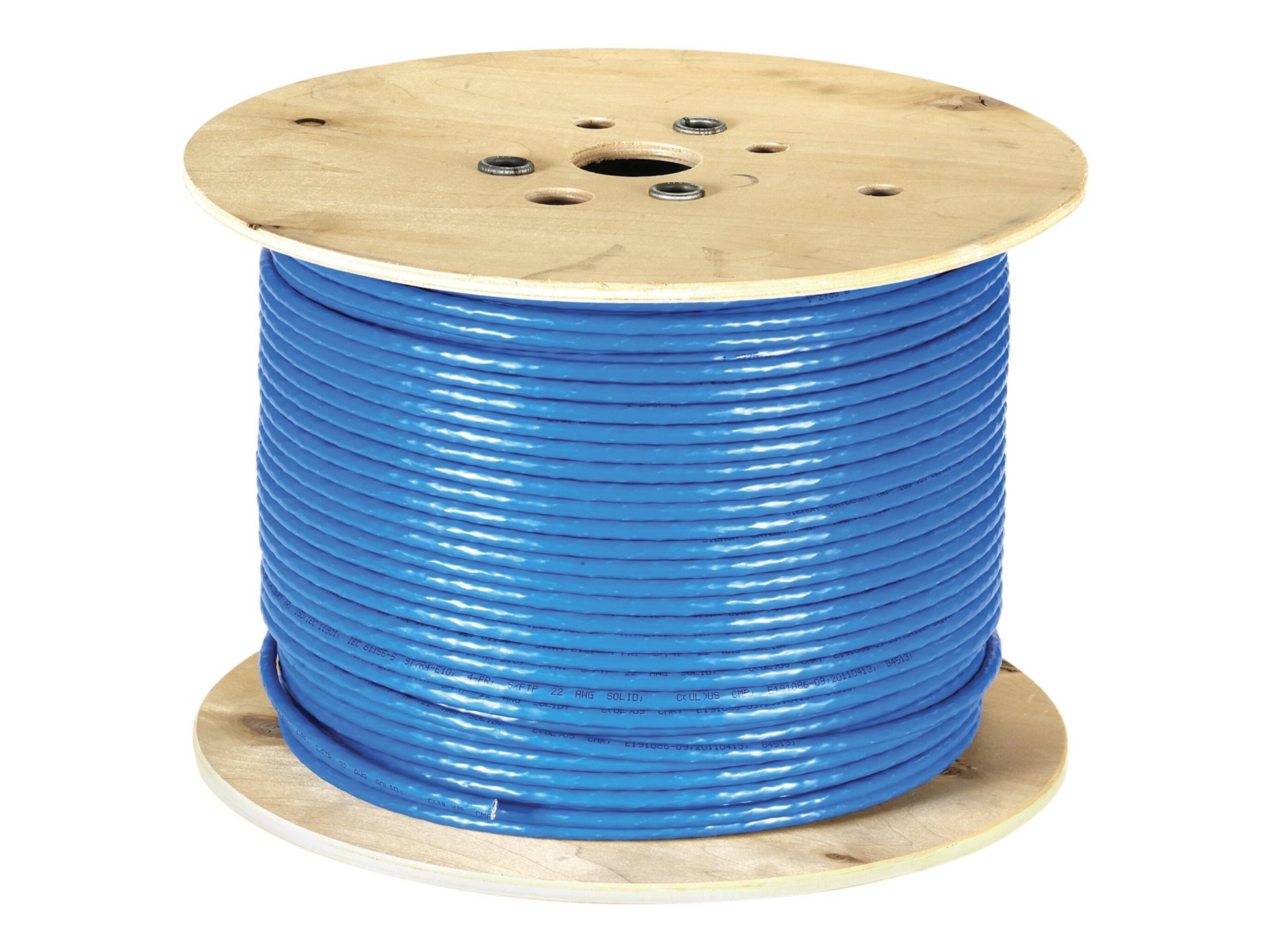 Black Box Bulk 1000ft Reel CAT7 1000Mhz Shielded Solid PVC Blue CMR