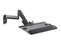 Chief Height-Adjustable Keyboard and Mouse Tray Wall Mount - Black