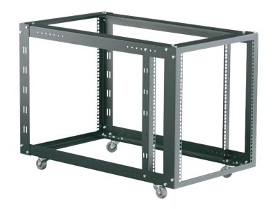 Black Box 4-Post Modular Rack with Adjustable M6 Rails - rack - 12U