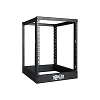 Tripp Lite 13U 4-Post Open Frame Rack Cabinet Square Holes 1000lb Capacity - rack - 13U