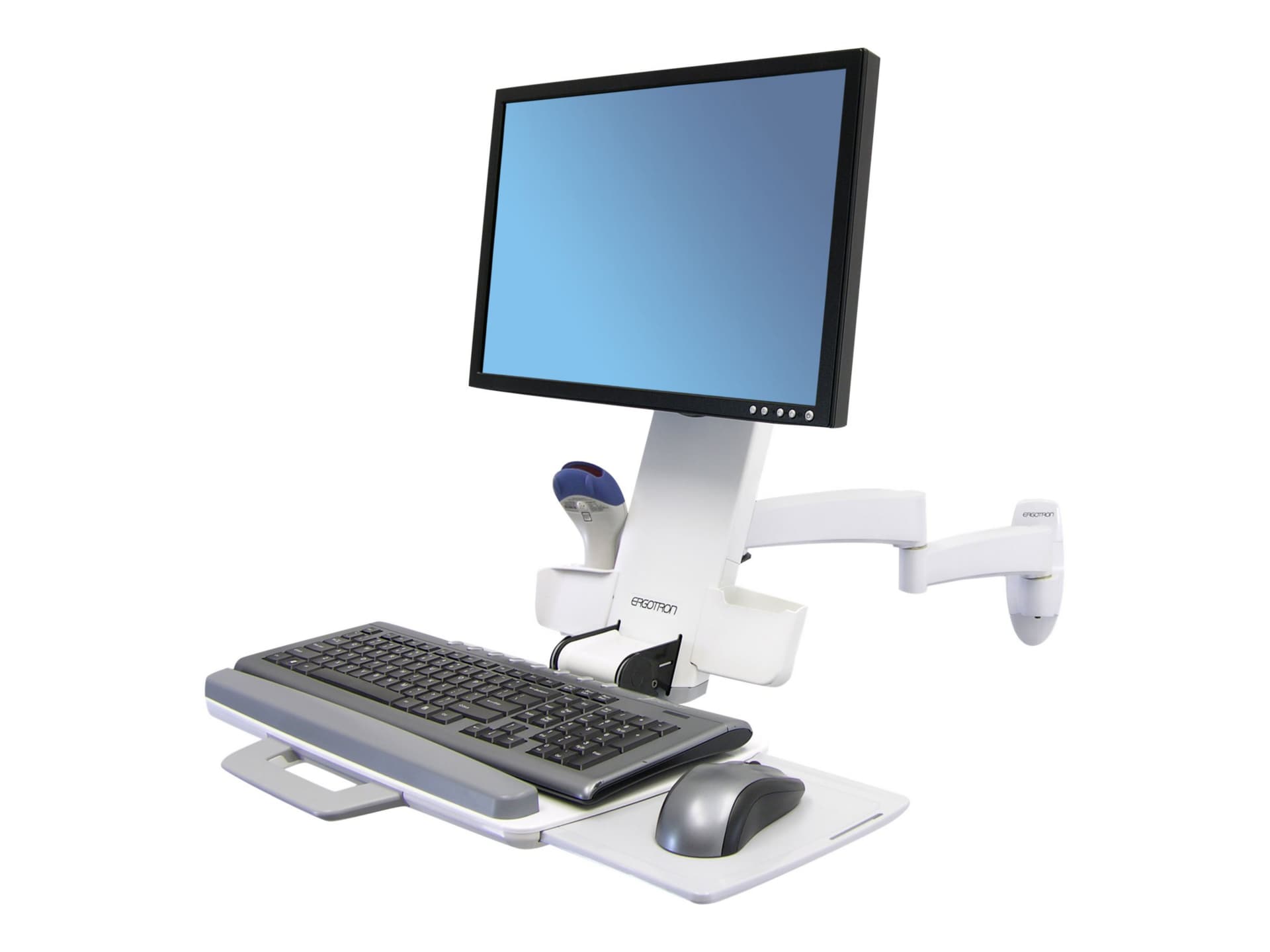 Ergotron 200 Series mounting kit - for LCD display / keyboard / mouse / barcode scanner - white