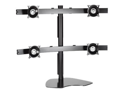 Chief Widescreen Quad Display Desk Mount for Displays 10-30" - Black