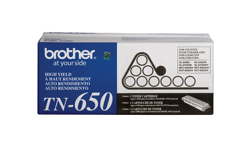 Brother TN650 - High Yield - black - original - toner cartridge