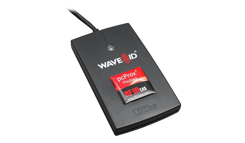 rf IDEAS WAVE ID Playback MIFARE Black Reader - RFID reader - USB