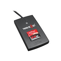 RF IDeas WAVE ID Playback MIFARE Black Reader - RFID reader - USB