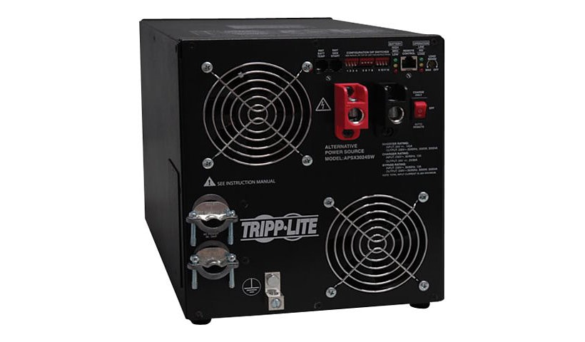 Tripp Lite Intl Inverter Charger 3000W 24VDC-208/230VAC Hardwired RJ45