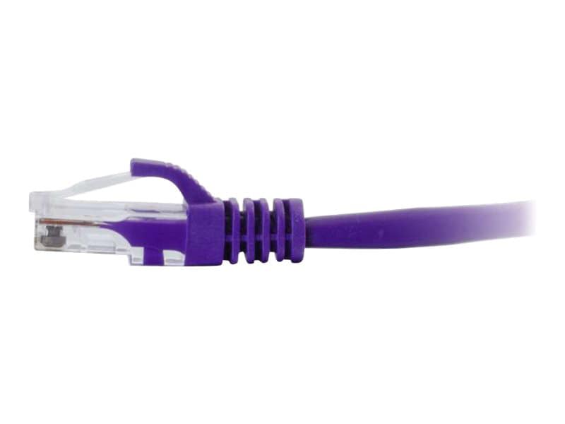 C2G 1ft Cat6 Snagless Unshielded (UTP) Ethernet Cable - Cat6 Network Patch Cable - PoE - Purple