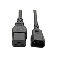 Tripp Lite 2ft Power Cord Extension Cable C19 to C14 Heavy Duty 15A 14AWG 2' - power cable - IEC 60320 C19 to IEC 60320