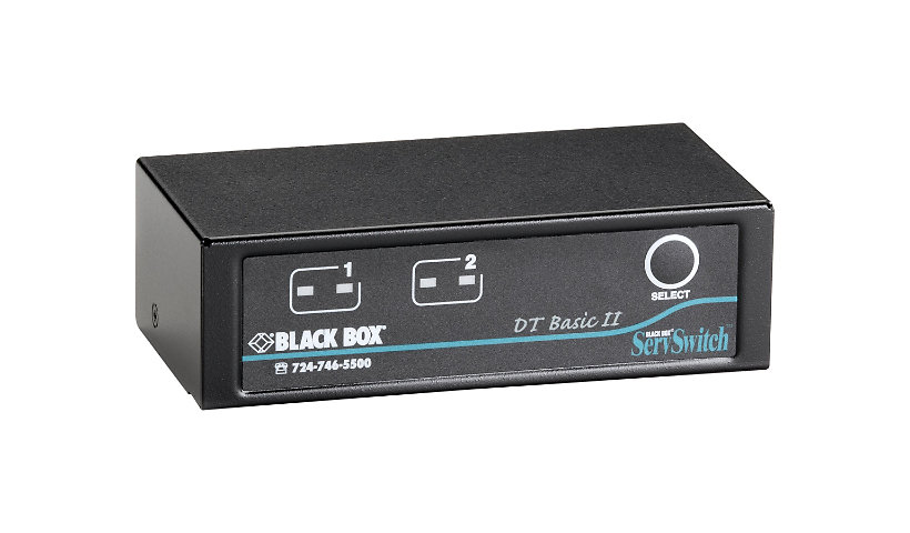 Black Box ServSwitch DT Basic II - KVM switch - 2 ports