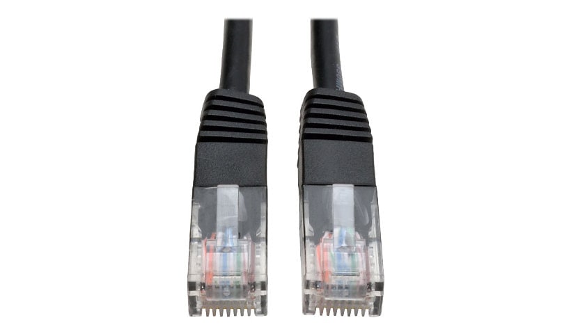 Eaton Tripp Lite Series Cat5e 350 MHz Molded (UTP) Ethernet Cable (RJ45 M/M), PoE - Black, 1 ft. (0.31 m) - patch cable