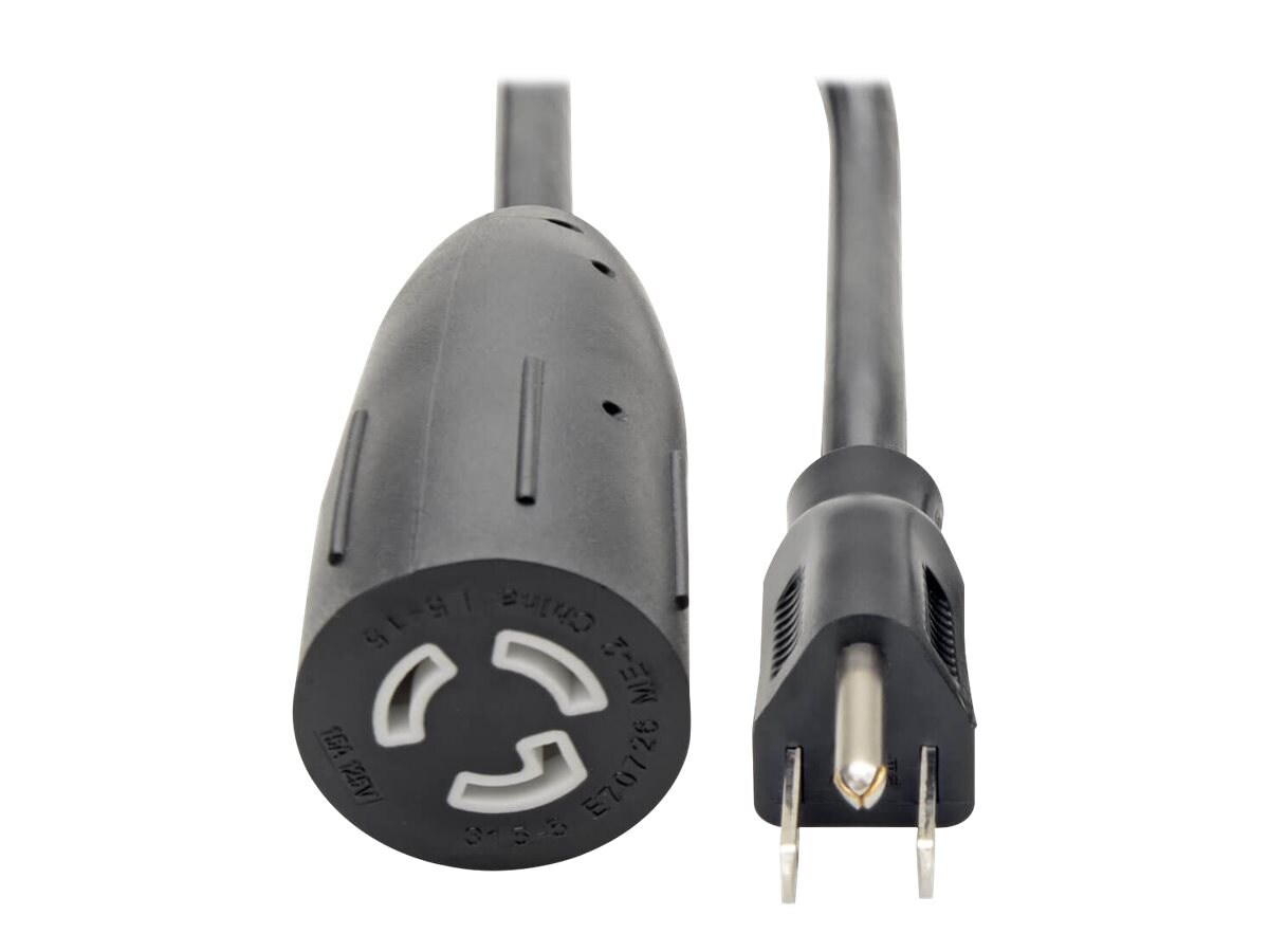 Tripp Lite 1ft Power Cord Extension Cable 5-15P to 5-15R Heavy Duty 15A  14AWG 1' - power cable - NEMA 5-15 to NEMA L5-15