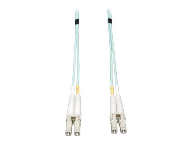 Eaton Tripp Lite Series 10Gb Duplex Multimode 50/125 OM3 LSZH Fiber Patch Cable, (LC/LC) - Aqua, 50M (164 ft.) - patch