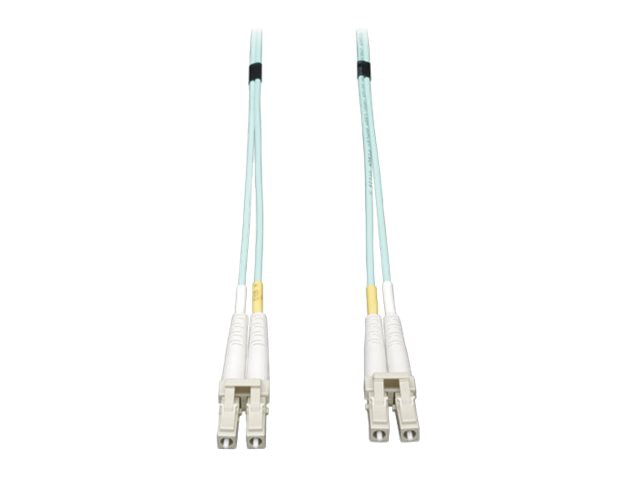 Eaton Tripp Lite Series 10Gb Duplex Multimode 50/125 OM3 LSZH Fiber Patch Cable, (LC/LC) - Aqua, 50M (164 ft.) - patch