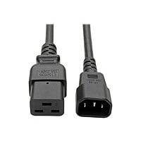 Eaton Tripp Lite Series Power Cord, C19 to C14 - Heavy-Duty, 15A, 250V, 14 AWG, 4 ft. (1.22 m), Black - power cable -