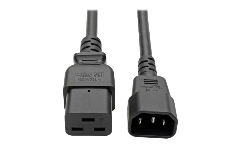 Câble d'alimentation T23 - IEC320-C19 16A/250V, 2m, noir, suisse, 2,0m -  SECOMP AG