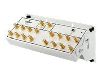 Leviton 1x16 Premium CATV Module with Gold-plated Connectors and Power Supply - White
